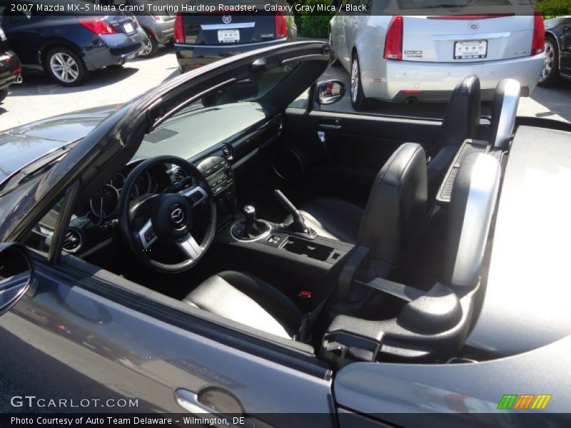 Galaxy Gray Mica / Black 2007 Mazda MX-5 Miata Grand Touring Hardtop Roadster