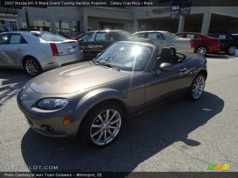 Galaxy Gray Mica / Black 2007 Mazda MX-5 Miata Grand Touring Hardtop Roadster