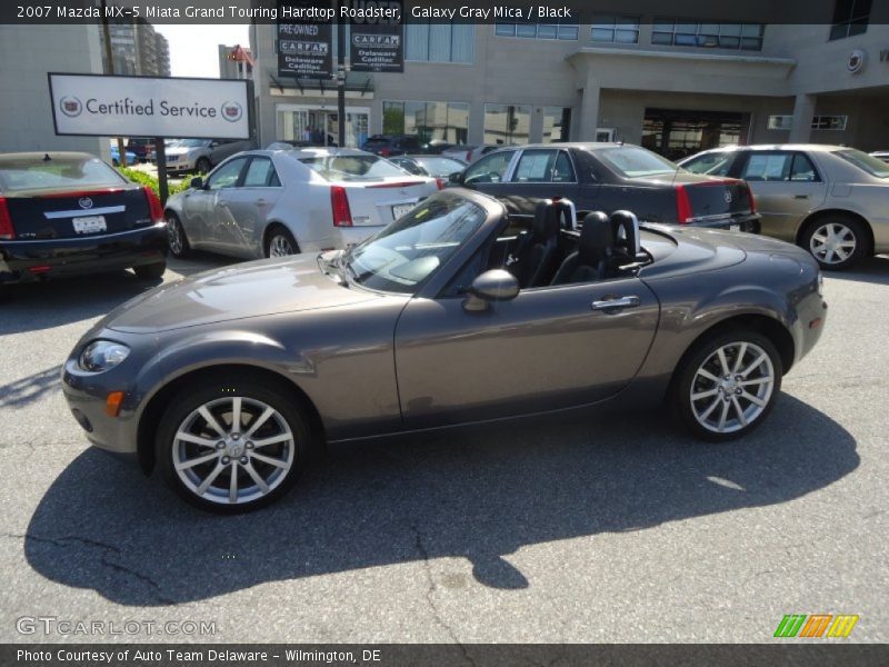 Galaxy Gray Mica / Black 2007 Mazda MX-5 Miata Grand Touring Hardtop Roadster