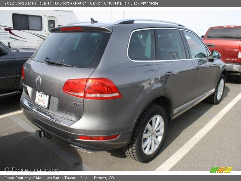 Canyon Gray Metallic / Black Anthracite 2012 Volkswagen Touareg TDI Sport 4XMotion
