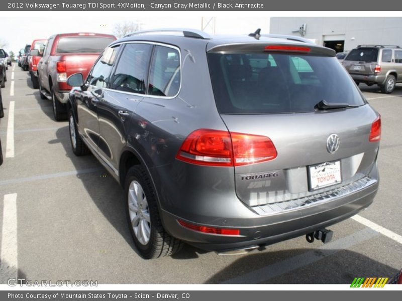 Canyon Gray Metallic / Black Anthracite 2012 Volkswagen Touareg TDI Sport 4XMotion