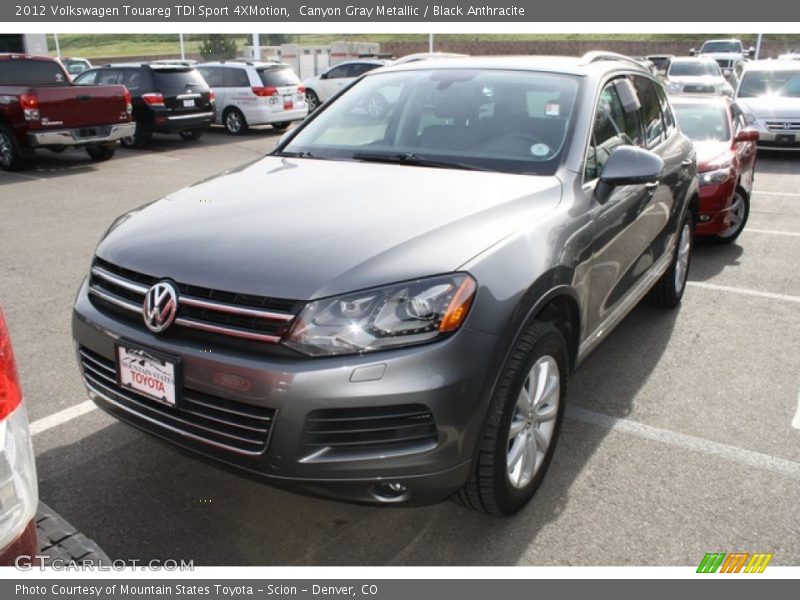 Canyon Gray Metallic / Black Anthracite 2012 Volkswagen Touareg TDI Sport 4XMotion