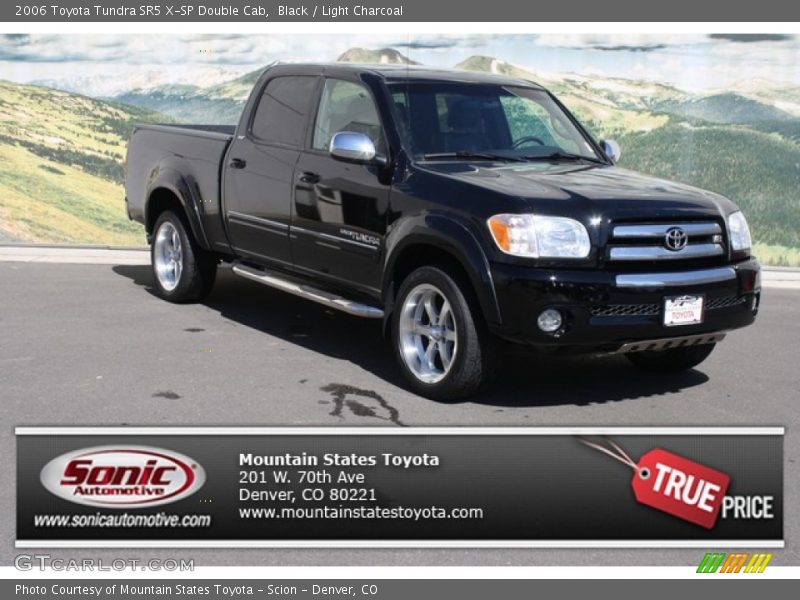 Black / Light Charcoal 2006 Toyota Tundra SR5 X-SP Double Cab