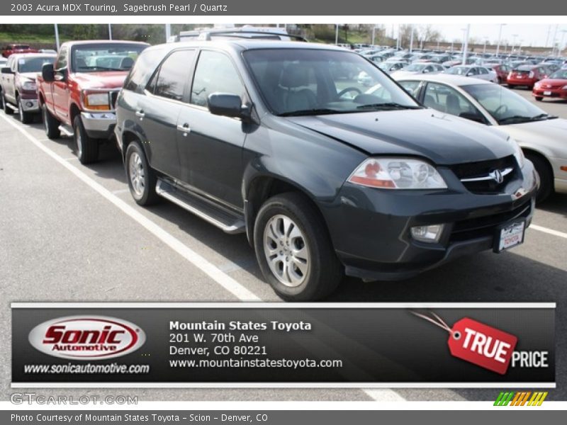 Sagebrush Pearl / Quartz 2003 Acura MDX Touring