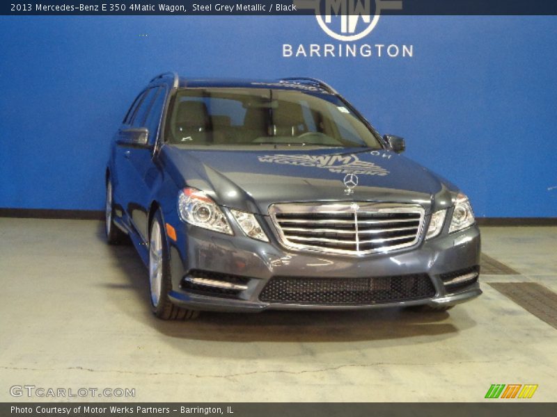 Steel Grey Metallic / Black 2013 Mercedes-Benz E 350 4Matic Wagon