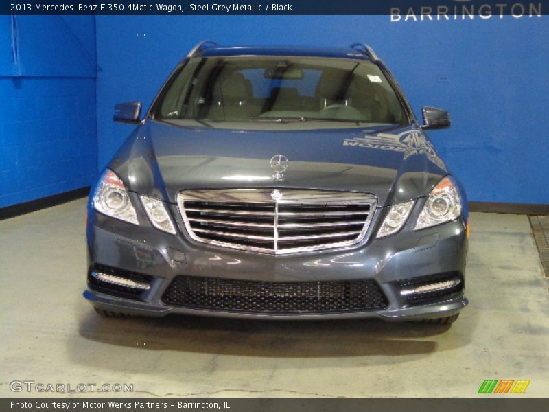 Steel Grey Metallic / Black 2013 Mercedes-Benz E 350 4Matic Wagon