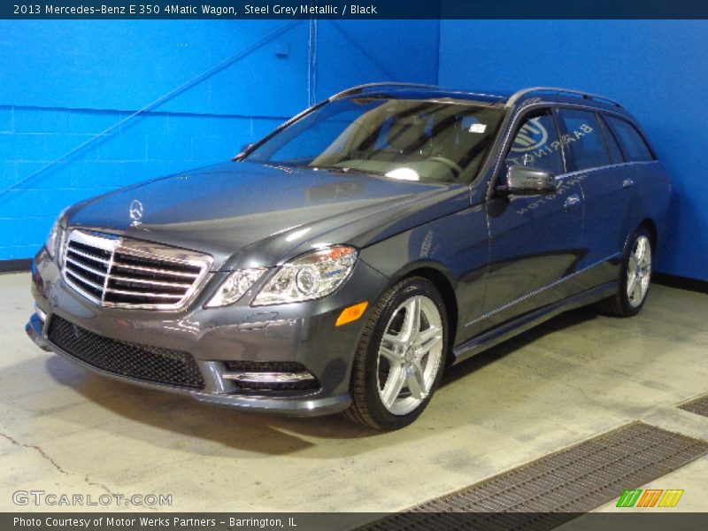 Steel Grey Metallic / Black 2013 Mercedes-Benz E 350 4Matic Wagon