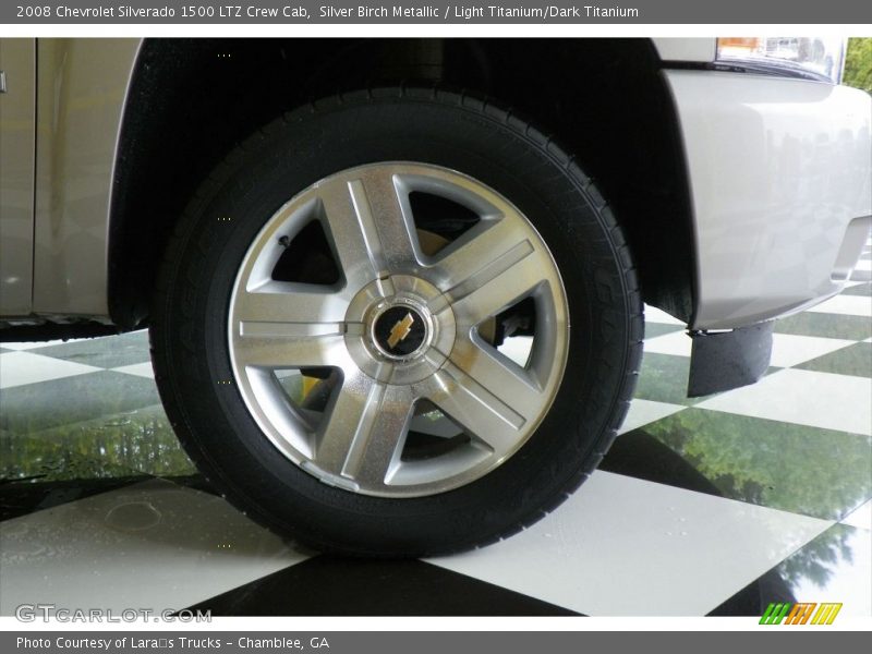 Silver Birch Metallic / Light Titanium/Dark Titanium 2008 Chevrolet Silverado 1500 LTZ Crew Cab