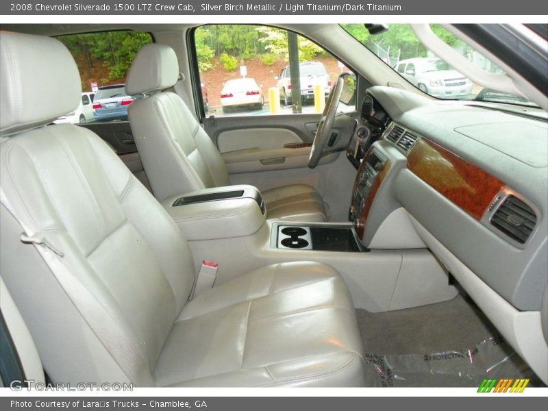 Silver Birch Metallic / Light Titanium/Dark Titanium 2008 Chevrolet Silverado 1500 LTZ Crew Cab