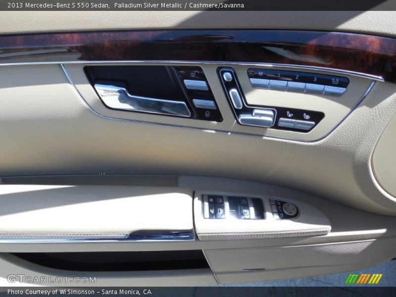 Palladium Silver Metallic / Cashmere/Savanna 2013 Mercedes-Benz S 550 Sedan