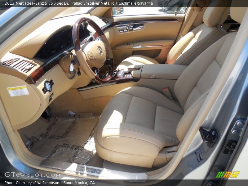 Palladium Silver Metallic / Cashmere/Savanna 2013 Mercedes-Benz S 550 Sedan