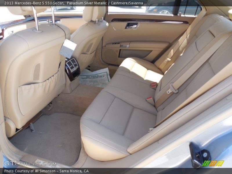 Palladium Silver Metallic / Cashmere/Savanna 2013 Mercedes-Benz S 550 Sedan