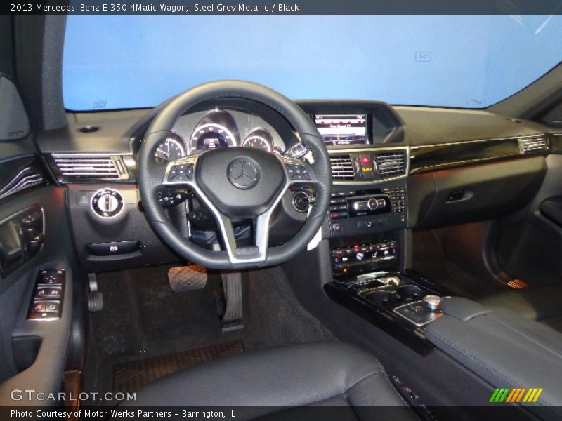 Steel Grey Metallic / Black 2013 Mercedes-Benz E 350 4Matic Wagon