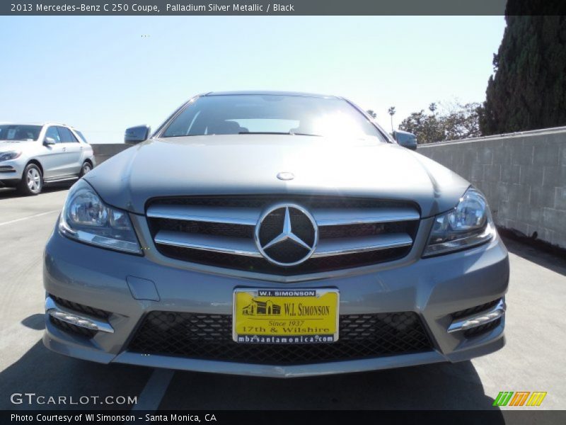 Palladium Silver Metallic / Black 2013 Mercedes-Benz C 250 Coupe