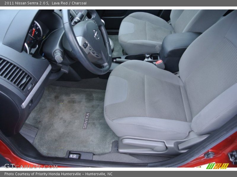 Lava Red / Charcoal 2011 Nissan Sentra 2.0 S