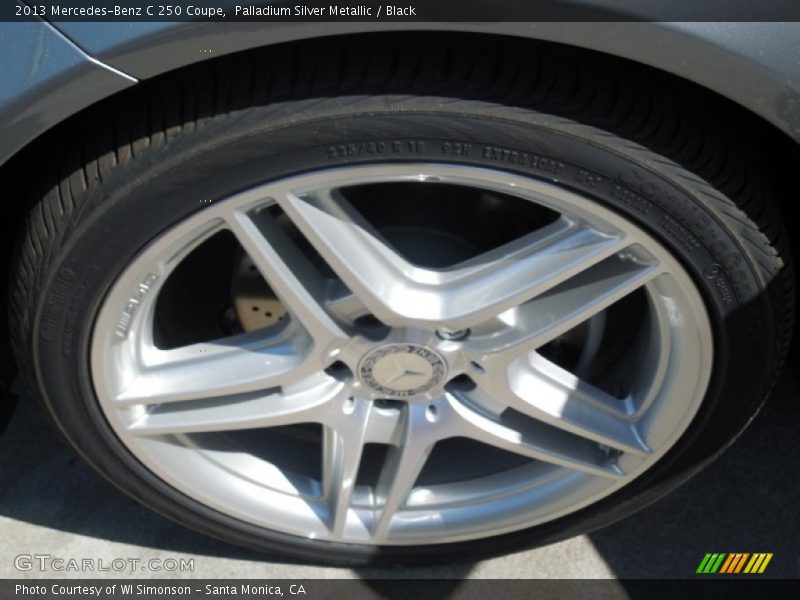 Palladium Silver Metallic / Black 2013 Mercedes-Benz C 250 Coupe