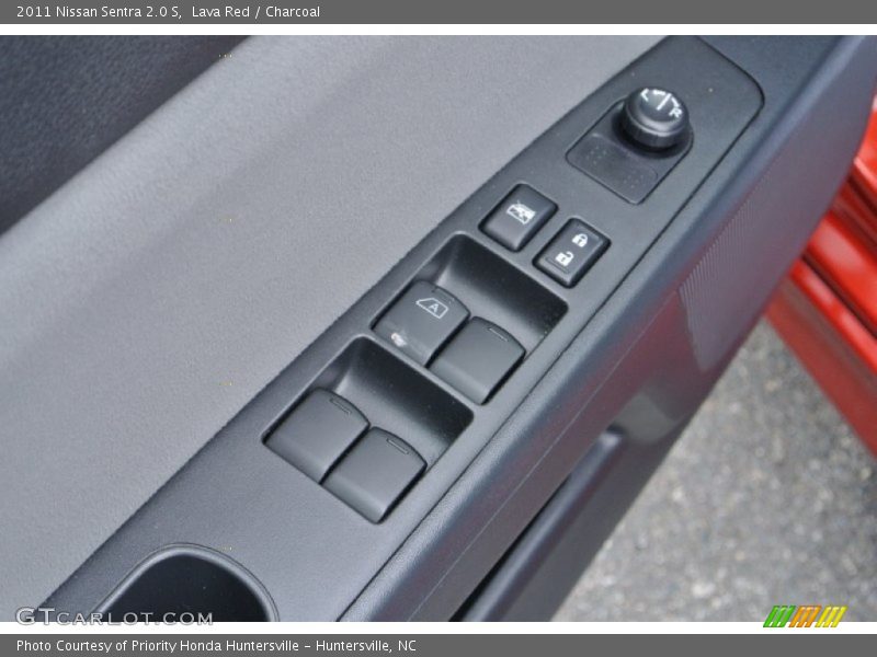 Lava Red / Charcoal 2011 Nissan Sentra 2.0 S