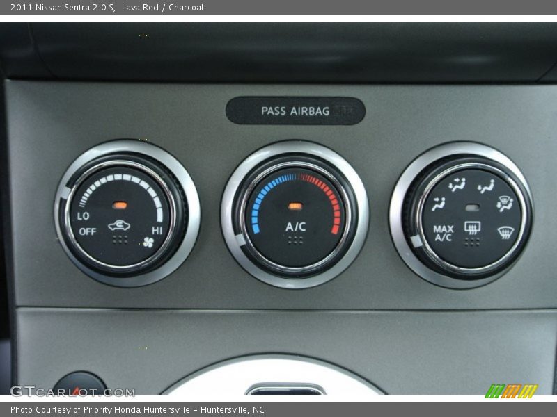 Lava Red / Charcoal 2011 Nissan Sentra 2.0 S