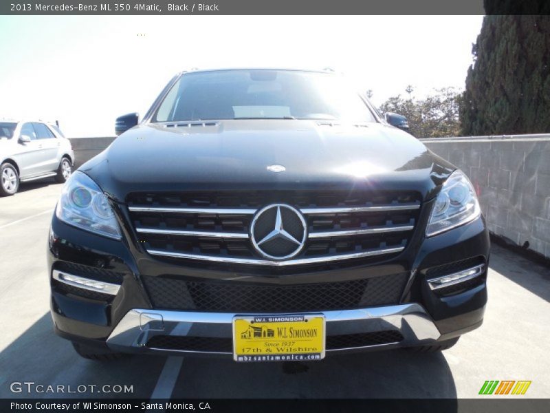 Black / Black 2013 Mercedes-Benz ML 350 4Matic