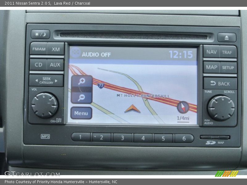 Lava Red / Charcoal 2011 Nissan Sentra 2.0 S
