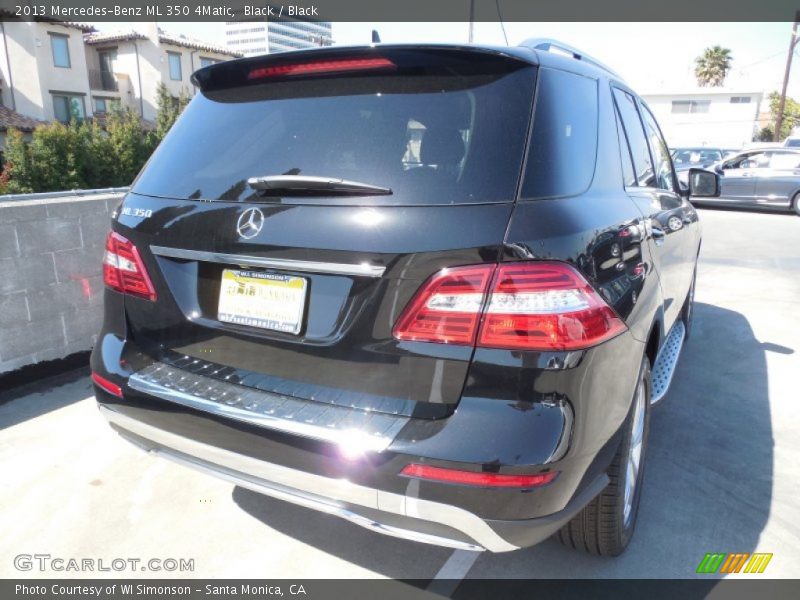 Black / Black 2013 Mercedes-Benz ML 350 4Matic