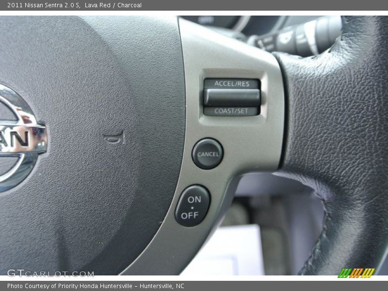 Lava Red / Charcoal 2011 Nissan Sentra 2.0 S