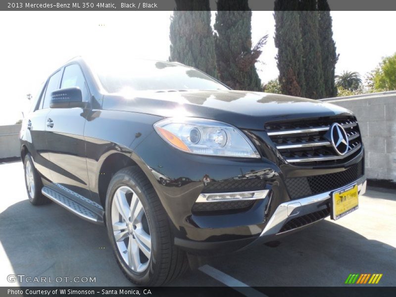 Black / Black 2013 Mercedes-Benz ML 350 4Matic