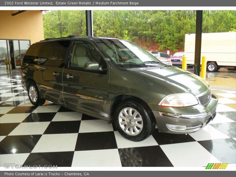 Estate Green Metallic / Medium Parchment Beige 2002 Ford Windstar Limited