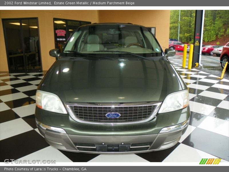 Estate Green Metallic / Medium Parchment Beige 2002 Ford Windstar Limited