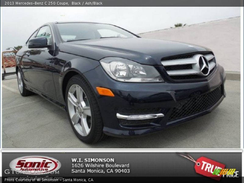 Black / Ash/Black 2013 Mercedes-Benz C 250 Coupe