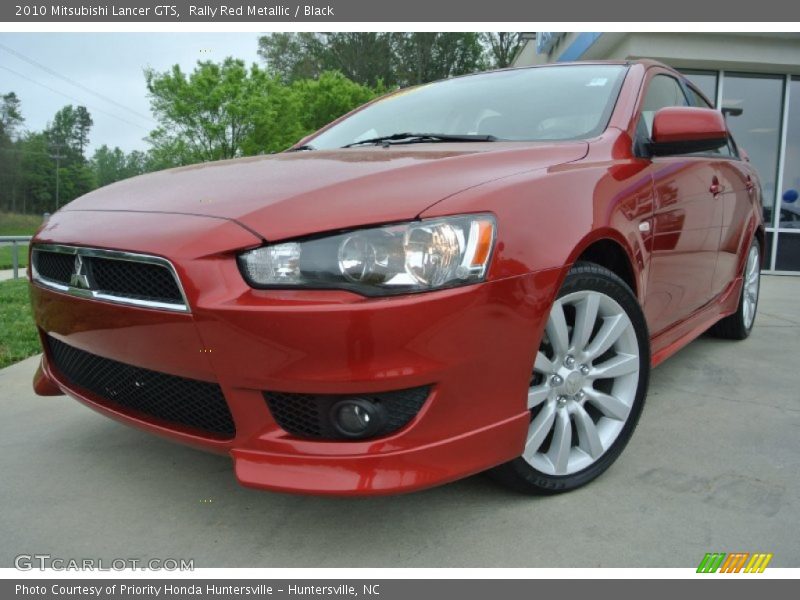 Rally Red Metallic / Black 2010 Mitsubishi Lancer GTS