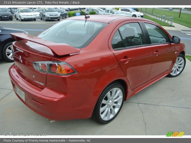 Rally Red Metallic / Black 2010 Mitsubishi Lancer GTS