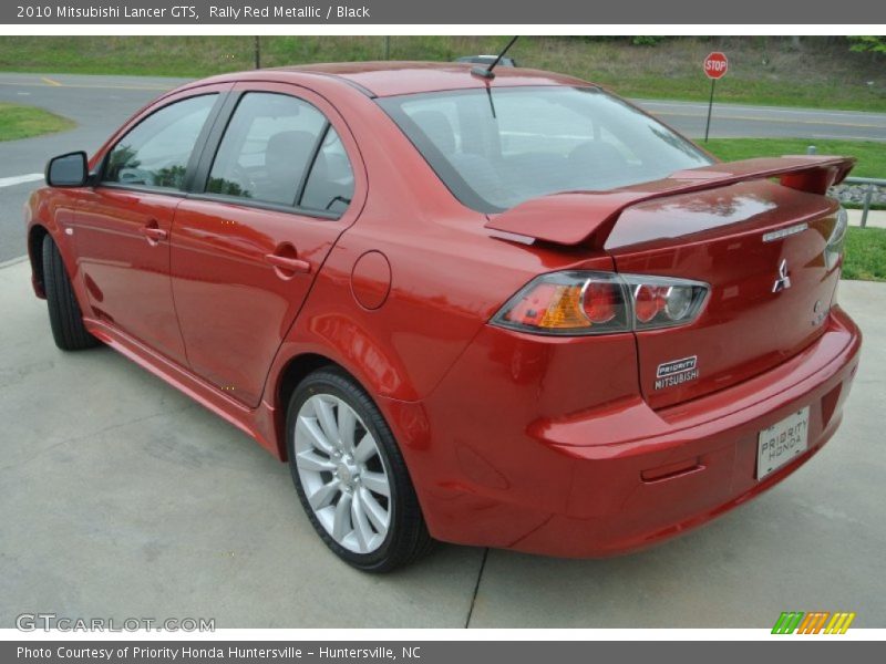 Rally Red Metallic / Black 2010 Mitsubishi Lancer GTS