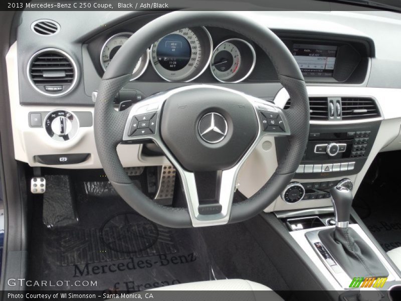 Black / Ash/Black 2013 Mercedes-Benz C 250 Coupe