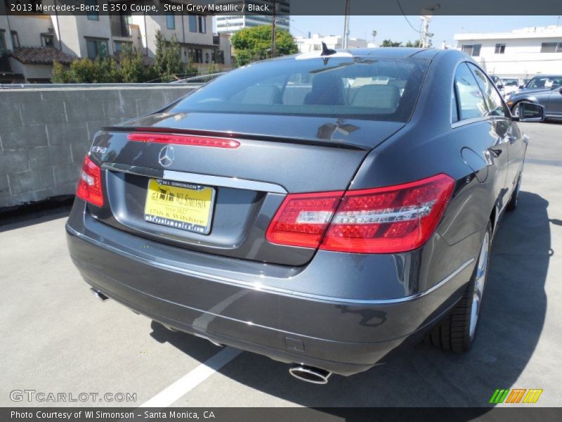 Steel Grey Metallic / Black 2013 Mercedes-Benz E 350 Coupe