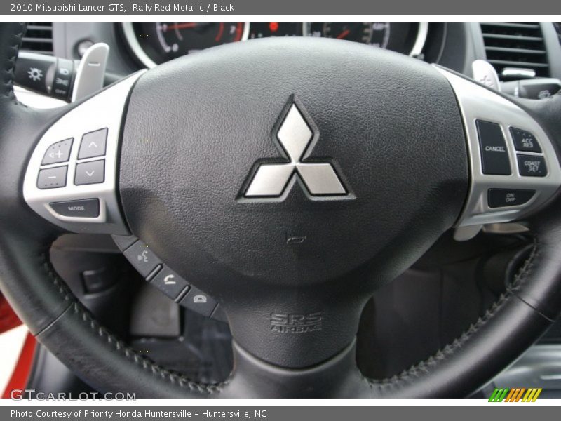 Rally Red Metallic / Black 2010 Mitsubishi Lancer GTS