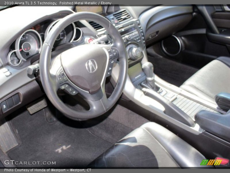 Polished Metal Metallic / Ebony 2010 Acura TL 3.5 Technology