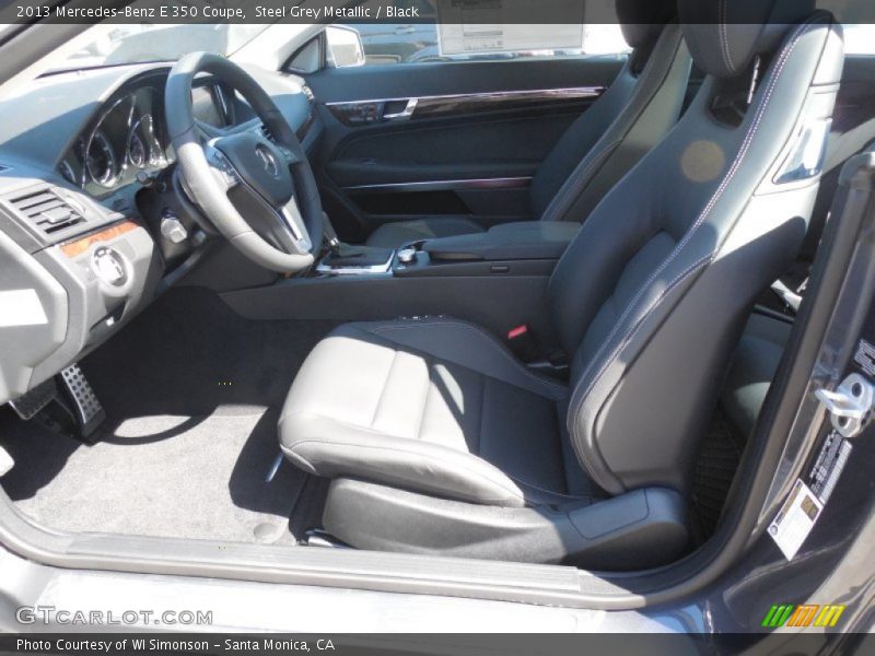 Steel Grey Metallic / Black 2013 Mercedes-Benz E 350 Coupe