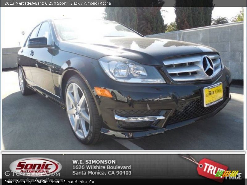 Black / Almond/Mocha 2013 Mercedes-Benz C 250 Sport