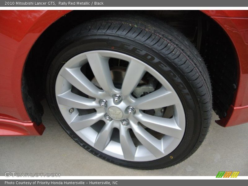 Rally Red Metallic / Black 2010 Mitsubishi Lancer GTS