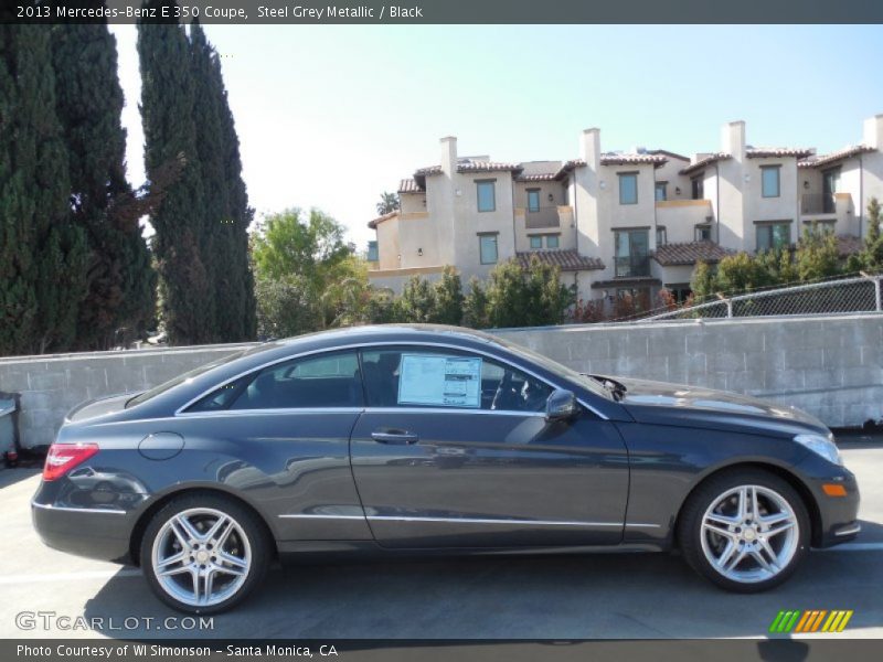 Steel Grey Metallic / Black 2013 Mercedes-Benz E 350 Coupe