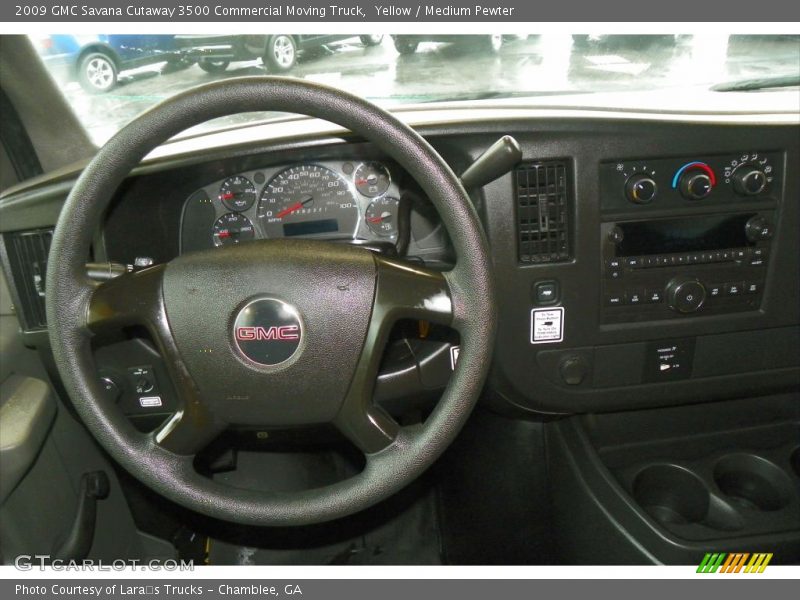 Yellow / Medium Pewter 2009 GMC Savana Cutaway 3500 Commercial Moving Truck