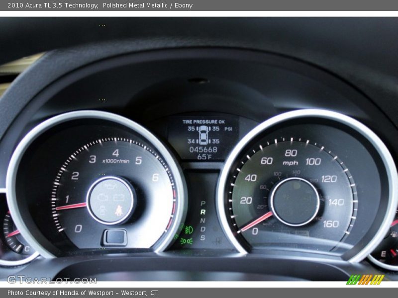 Polished Metal Metallic / Ebony 2010 Acura TL 3.5 Technology