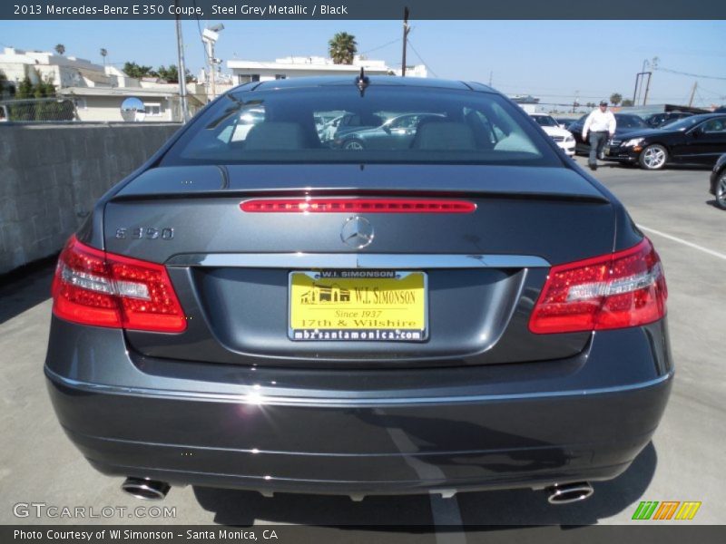 Steel Grey Metallic / Black 2013 Mercedes-Benz E 350 Coupe