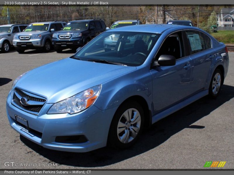 Sky Blue Metallic / Off Black 2010 Subaru Legacy 2.5i Sedan