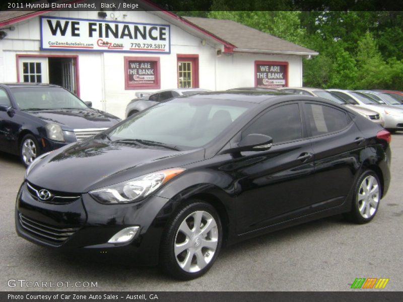 Black / Beige 2011 Hyundai Elantra Limited