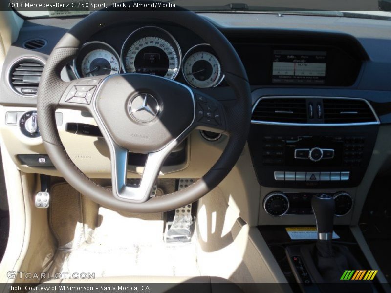 Black / Almond/Mocha 2013 Mercedes-Benz C 250 Sport
