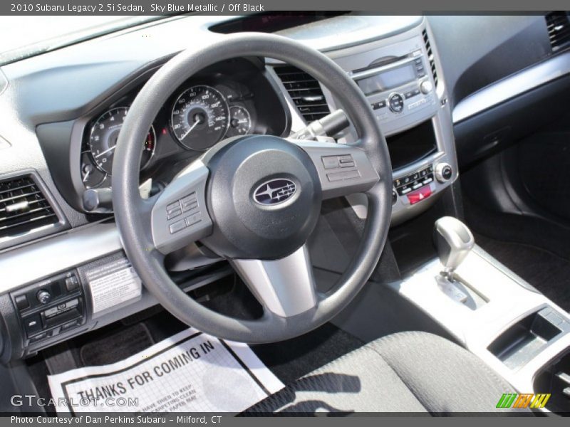 Sky Blue Metallic / Off Black 2010 Subaru Legacy 2.5i Sedan