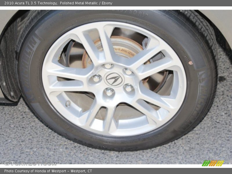 Polished Metal Metallic / Ebony 2010 Acura TL 3.5 Technology