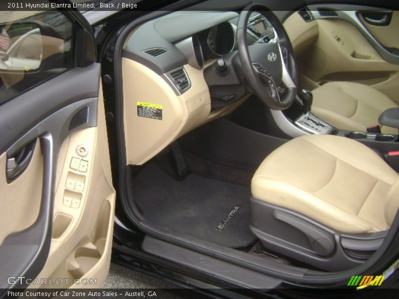 Black / Beige 2011 Hyundai Elantra Limited